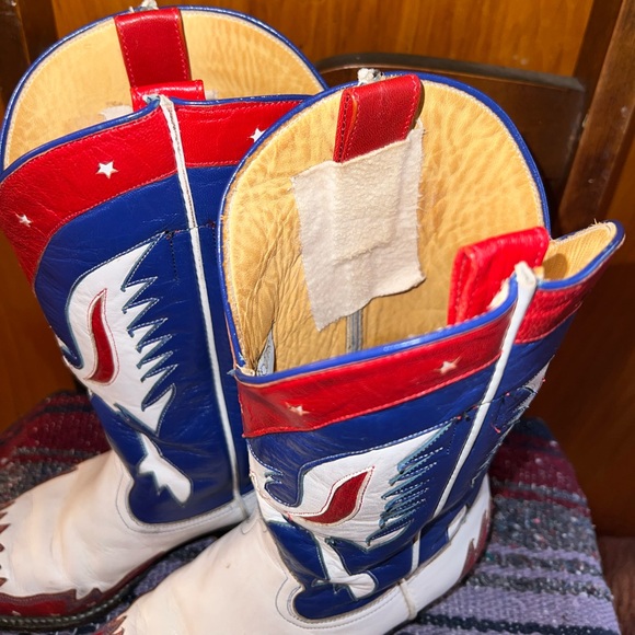 Thunderbird Eagle Rocketbuster Handmade Custom Western Leather Boots - Picture 3 of 11